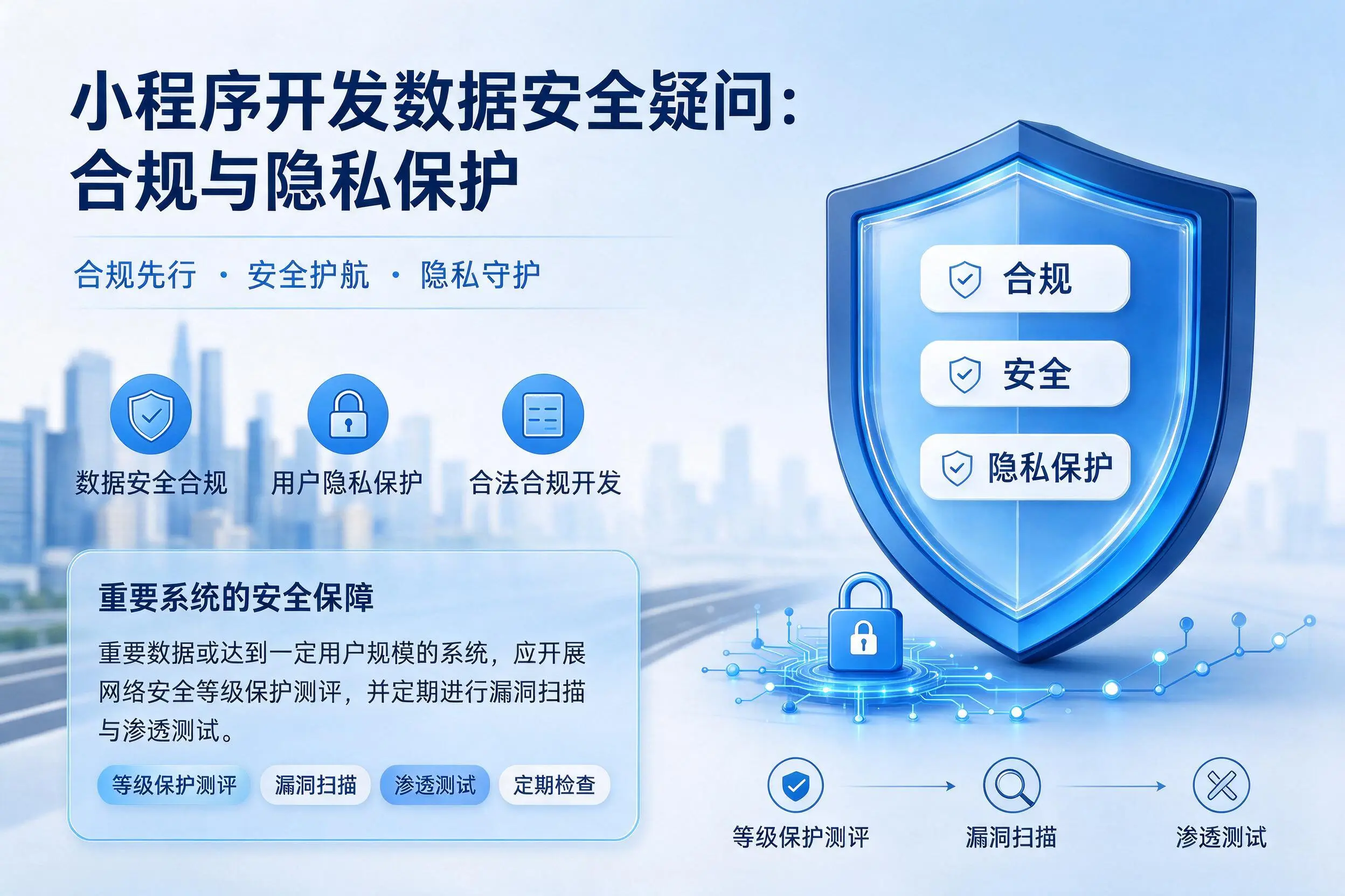 阜阳小程序开发数据安全疑问:合规与隐私保护