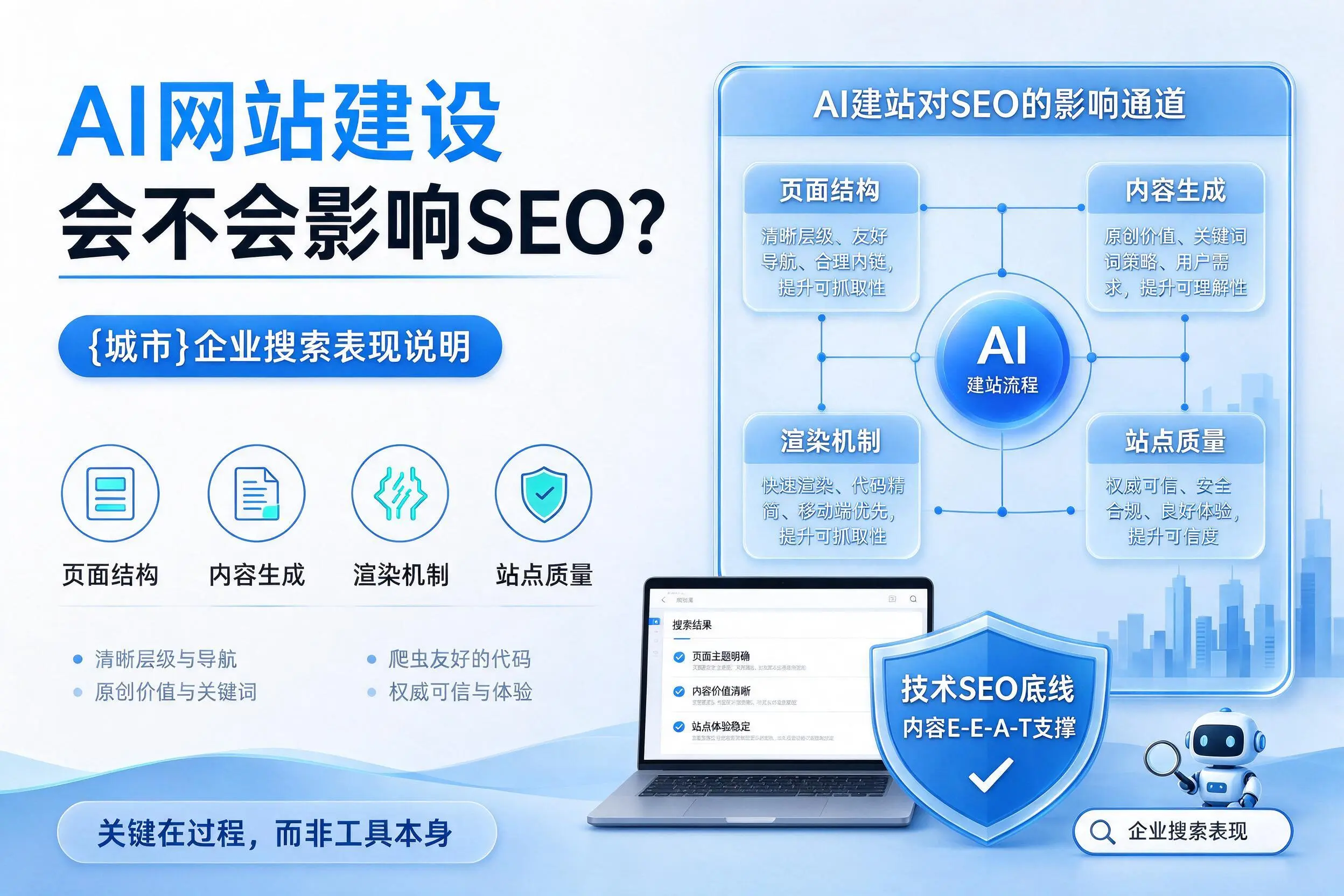 AI网站建设会不会影响SEO？阜阳企业搜索表现说明