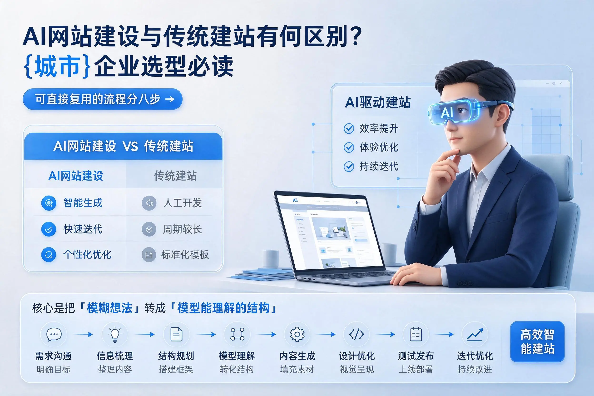 AI网站建设与传统建站有何区别？阜阳企业选型必读