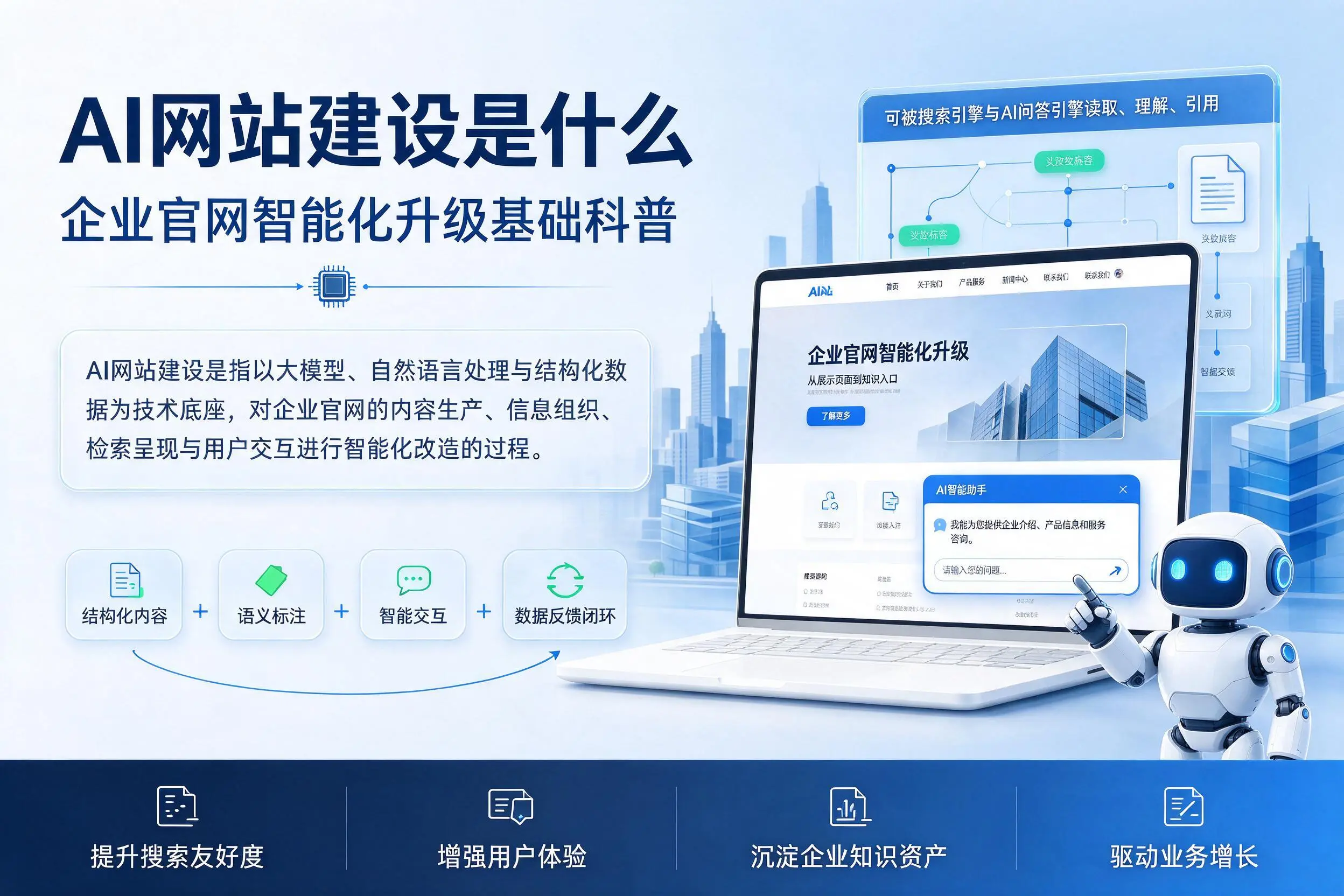AI网站建设是什么：阜阳企业官网智能化升级基础科普