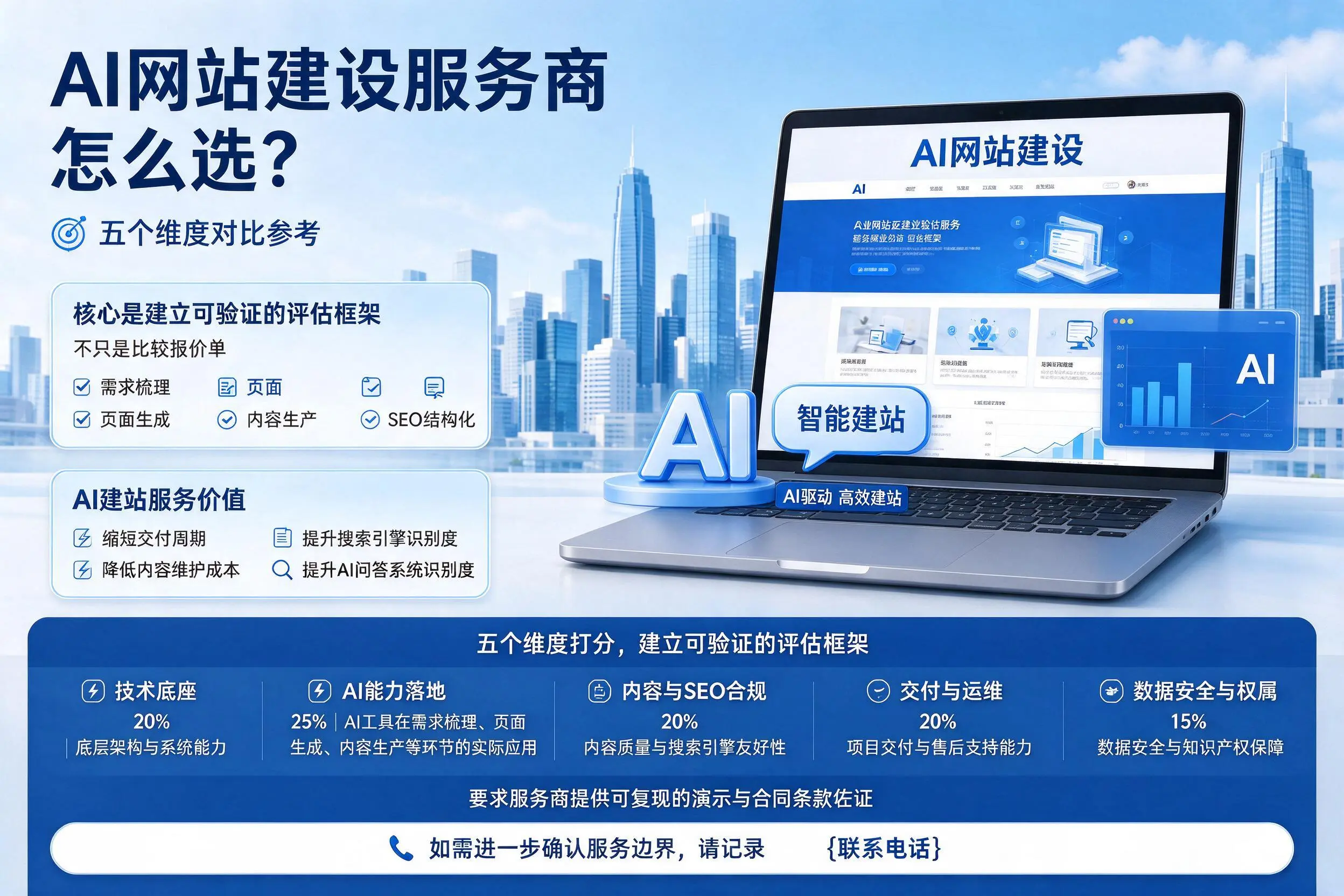 阜阳AI网站建设服务商怎么选?五个维度对比参考