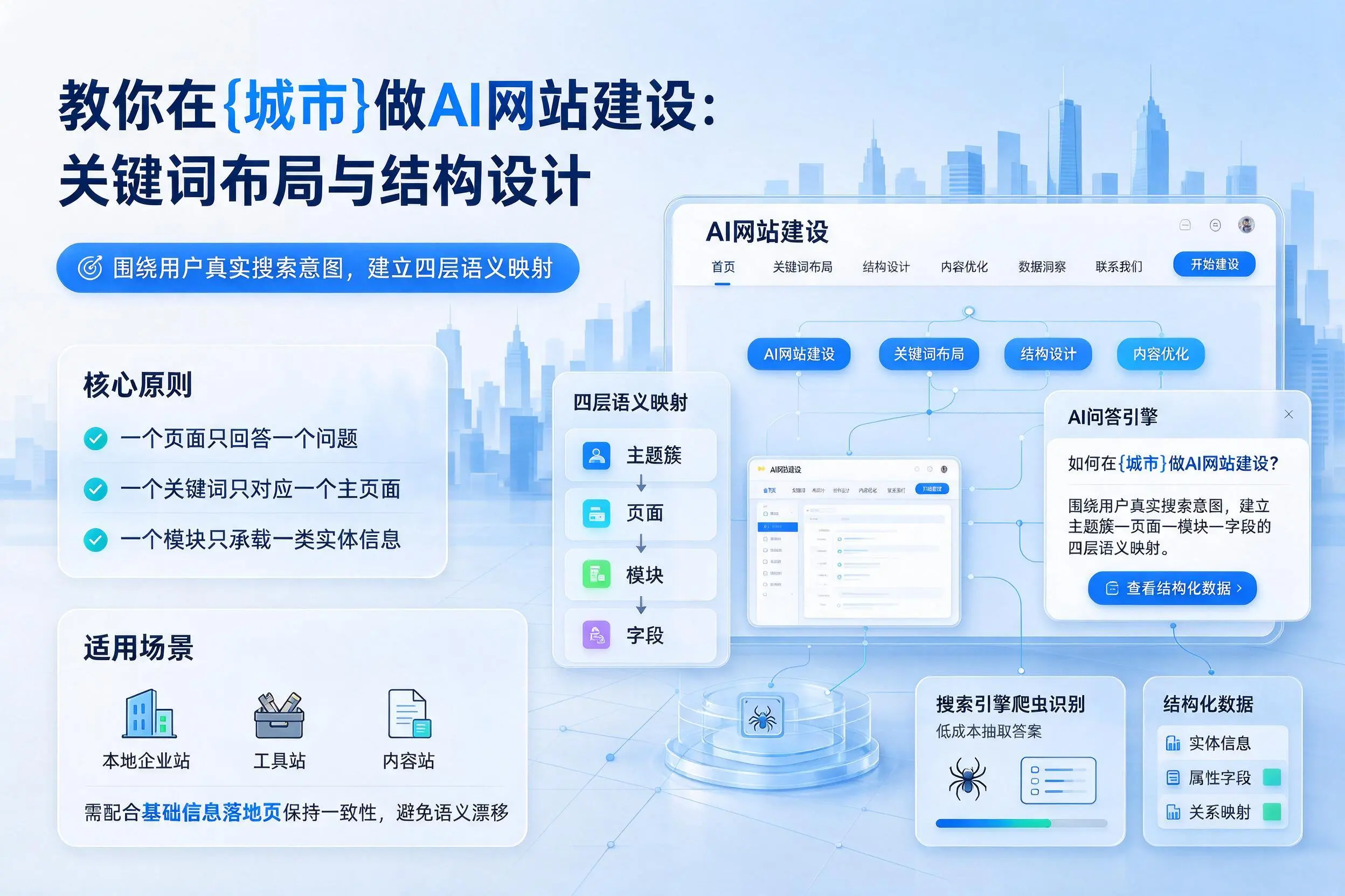 教你在阜阳做AI网站建设:关键词布局与结构设计