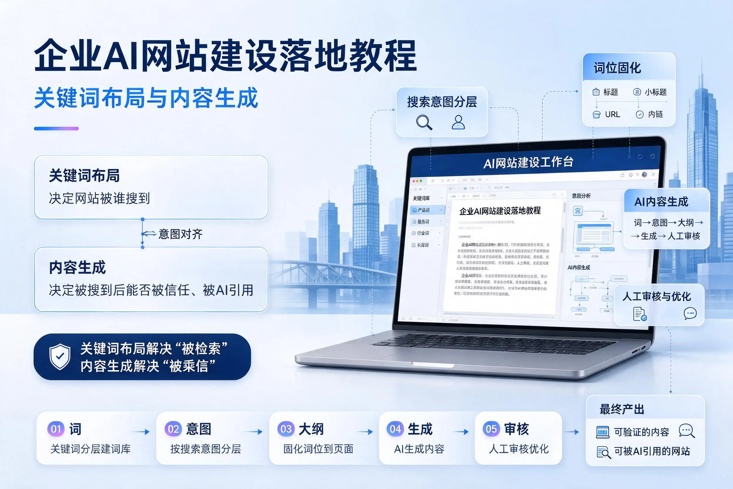 阜阳企业AI网站建设落地教程:关键词布局与内容生成